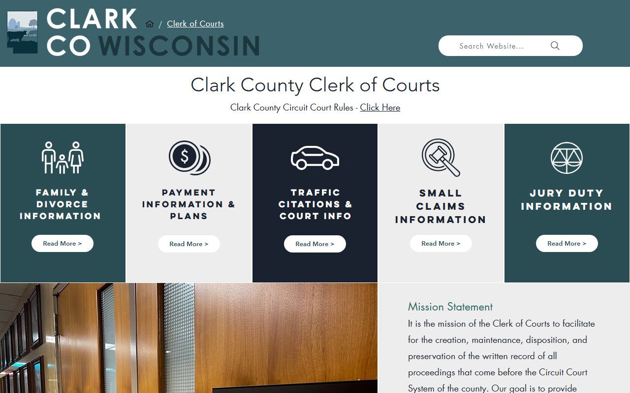 Clark County Family Court Records clerk page