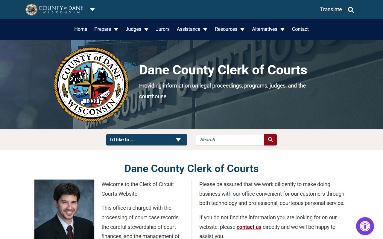 Dane County Family Court Records clerk office