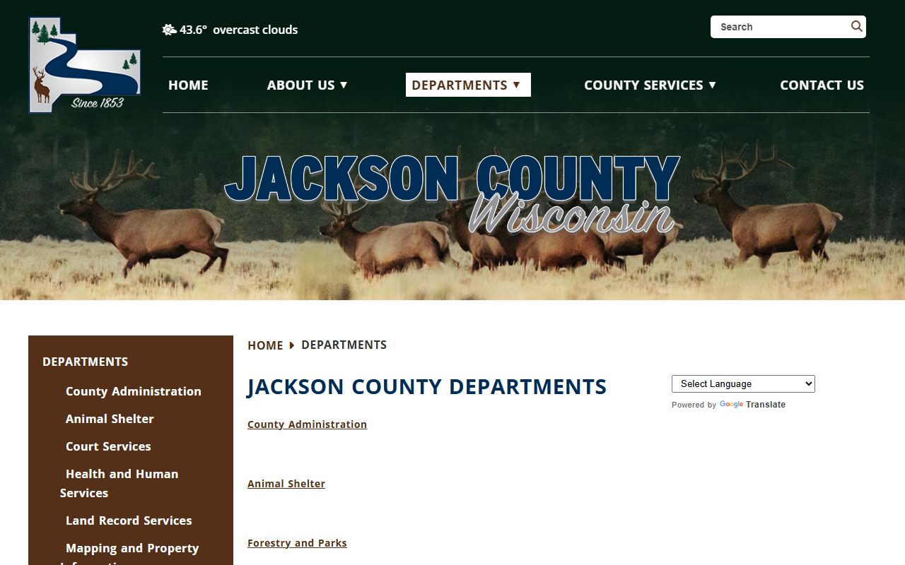 Jackson County Family Court Records clerk page