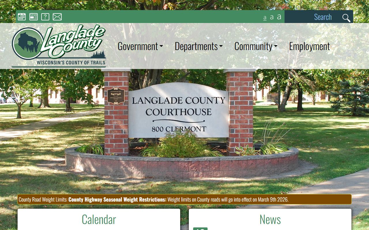 Langlade County Family Court Records official website