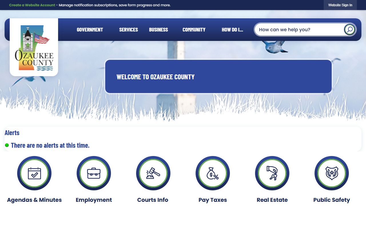 Ozaukee County Family Court Records official website