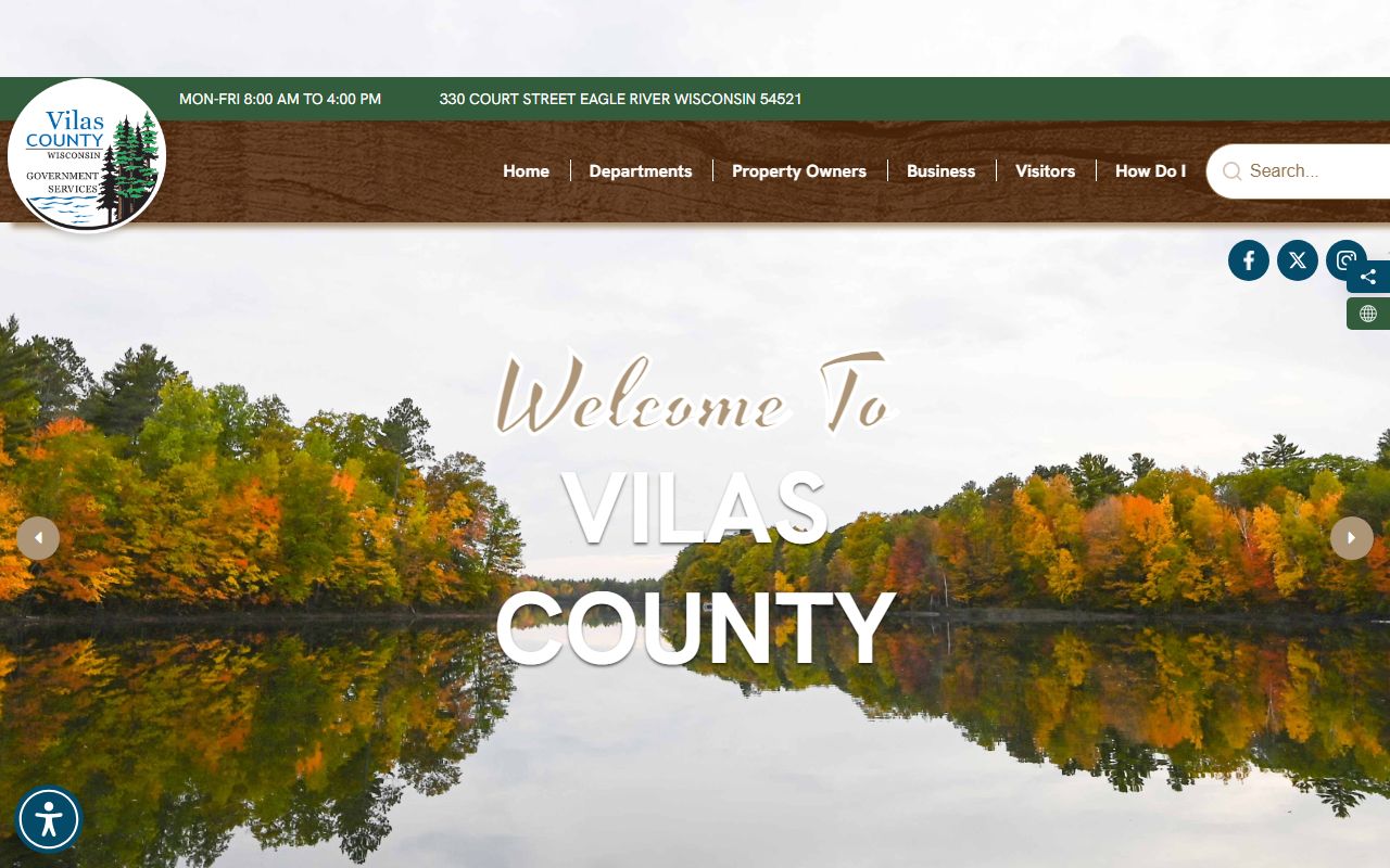 Vilas County Family Court Records official website
