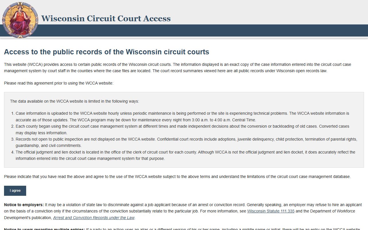 Wisconsin Family Court Records WCCA