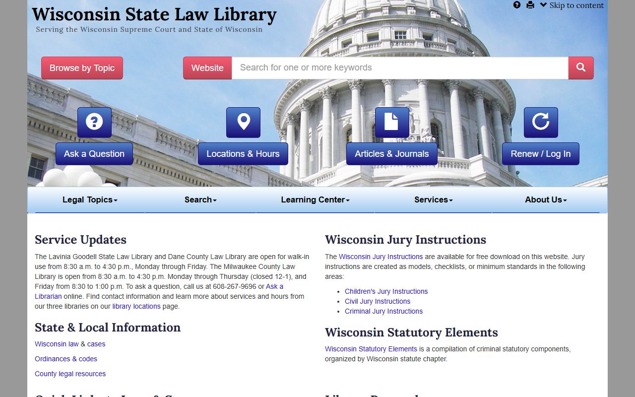 Wisconsin Family Court Records law library